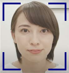 顔認証の画像。
