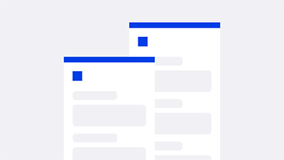 An image of design system showing a page layout that combines styles and components.