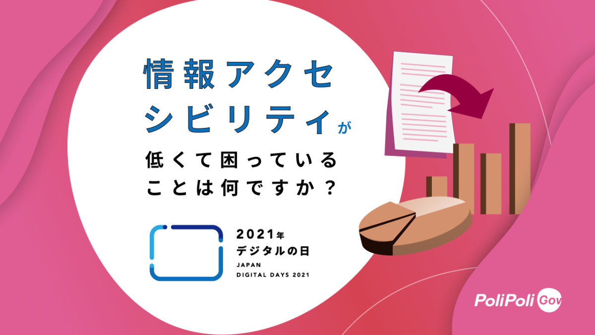 情報アクセシビリティが低くて困っていることは何ですか？