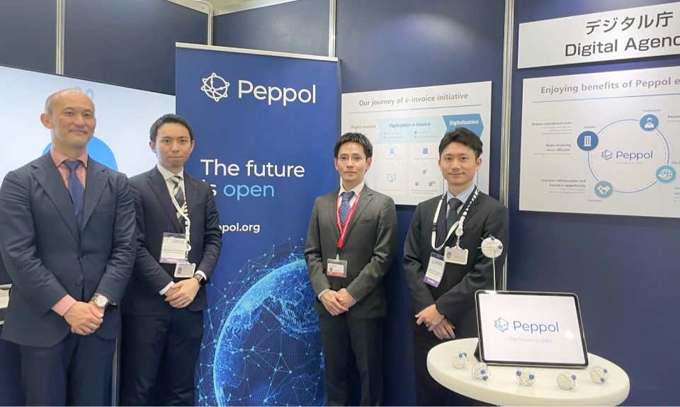 Photo of the exhibition booth at the G7 Digital Technology Exhibition (Takasaki). 