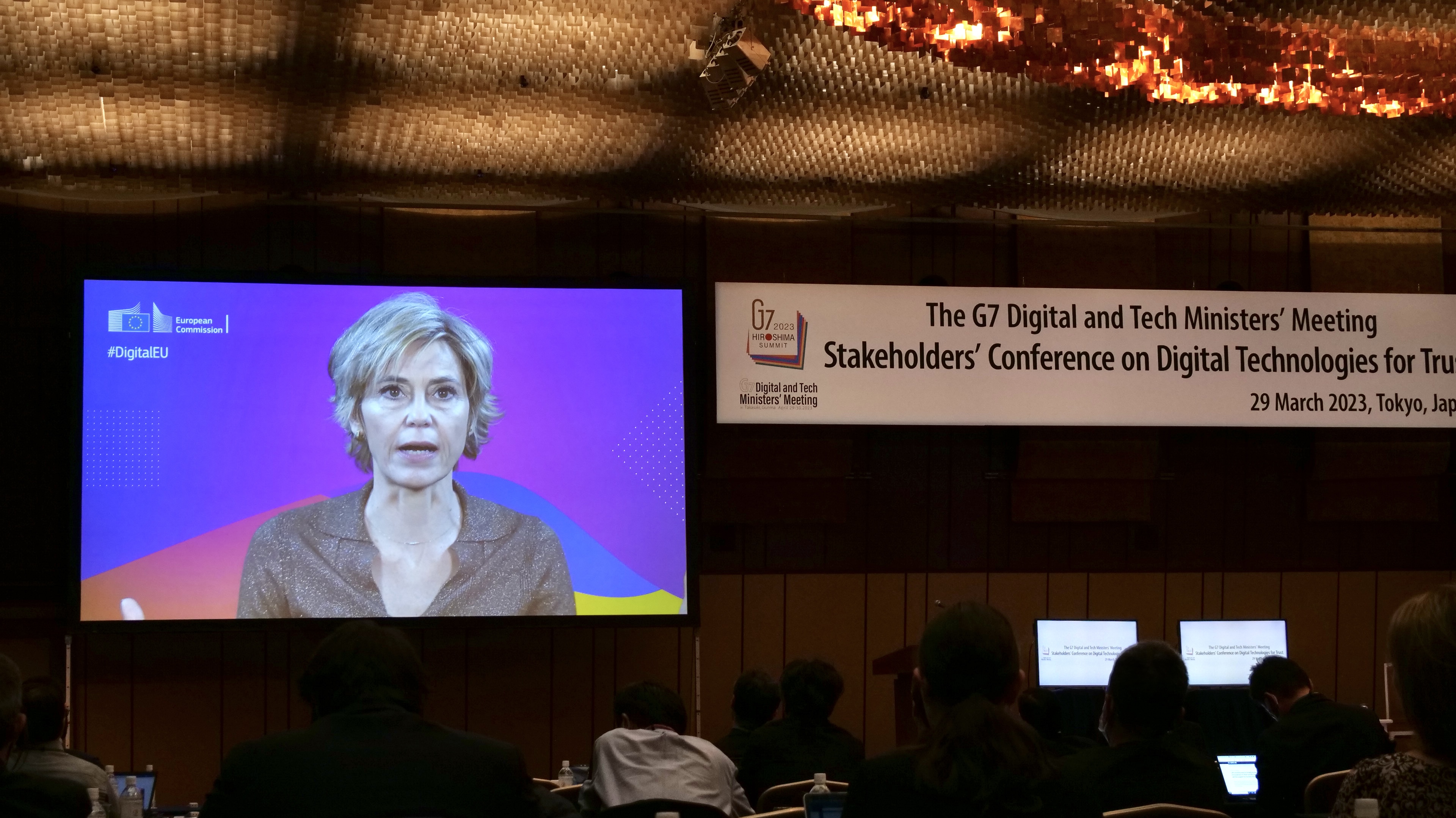 Ms. Lorena Boix Alonso, Director of Cybersecurity and Trust, European Commission, appeared in a video message.