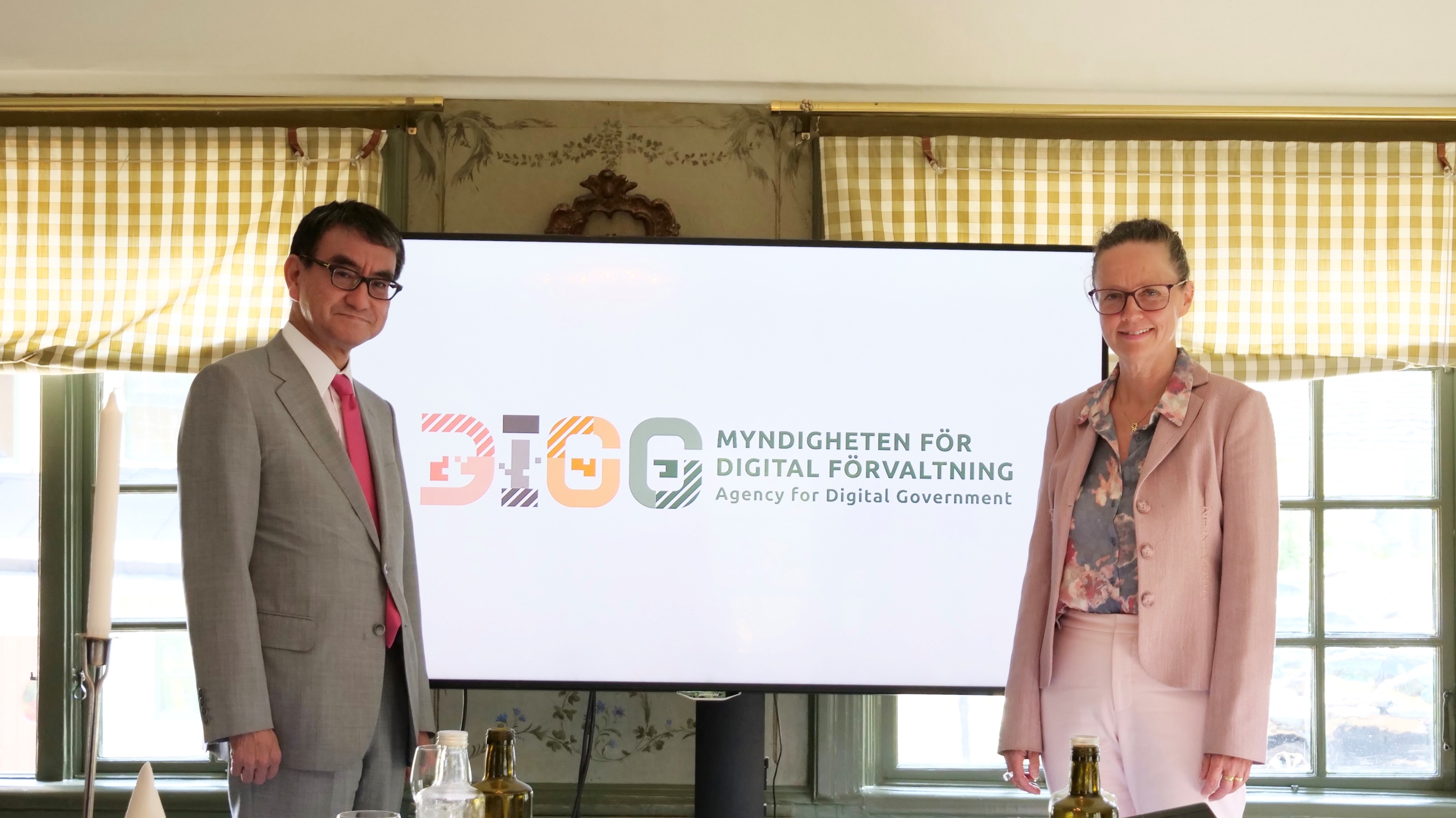 スウェーデンのデジタル庁（DIGG）を訪問した河野デジタル大臣。