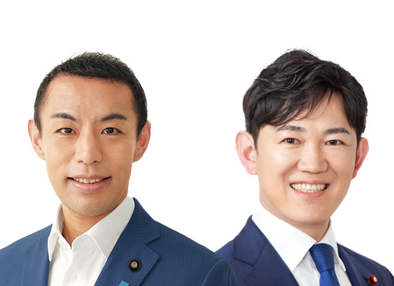 Soichiro Imaeda Profile photos of State Minister for Digital Transformation, Kawasaki Hide and Parliamentary Vice-Minister for Digital Transformation